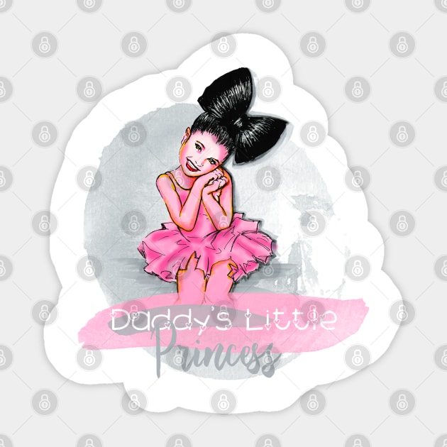 Daddy's Little Princess Sticker by Svetlana Pelin